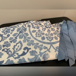 Pottery Barn Ana Medallion Cotton Linen Duvet Cover